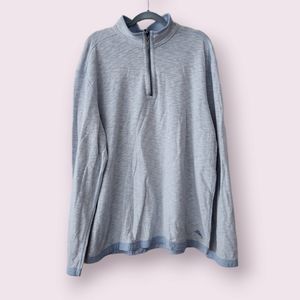 Tommy Bahama Quarter Zip Mock Neck Pullover Sweater Mens Size XXL